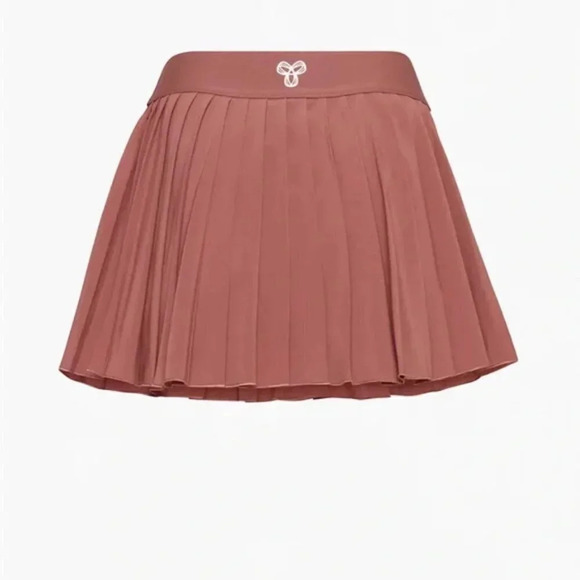 Aritzia TNA SET Tennis Golf Pro Micro Pleated Skirt + Top Red Agril Size Medium - Picture 3 of 12